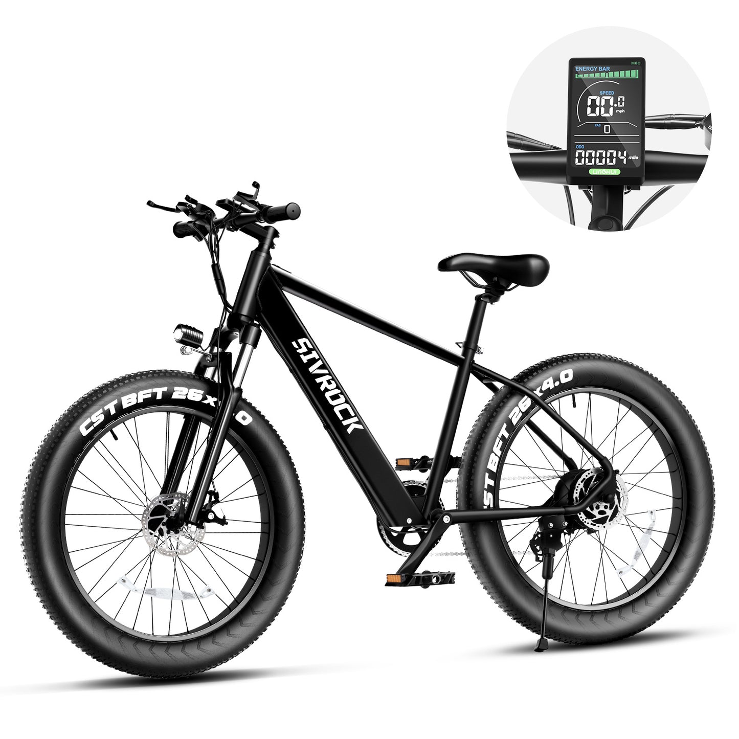 Professional Electric Bike For Adults, 26 X 4.0 Inches Fat Tire Electric Mountai
