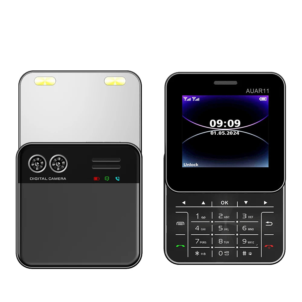SERVO Rotating Sliding Mini Mobile Phones 2.4“ GSM Blacklist Speed Dail Dual SIM