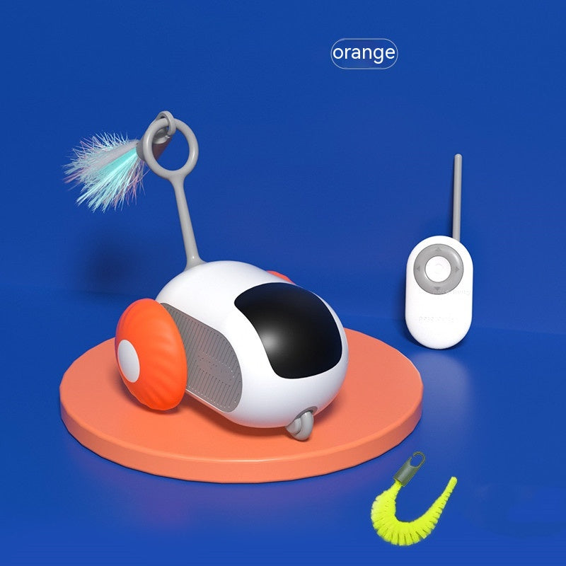 Remote Control Interactive Cat Car Toy USB Charging Chasing Automatic Self-movin