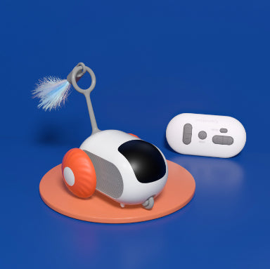Remote Control Interactive Cat Car Toy USB Charging Chasing Automatic Self-movin