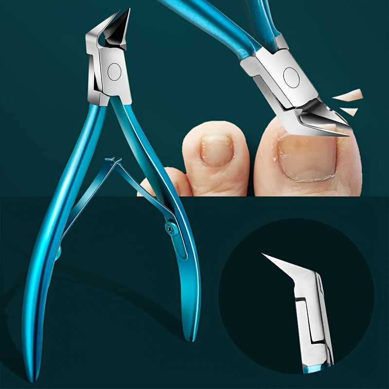 Stainless Steel Toenail Clippers - Classic Style Straight Edge Nail Clipper for