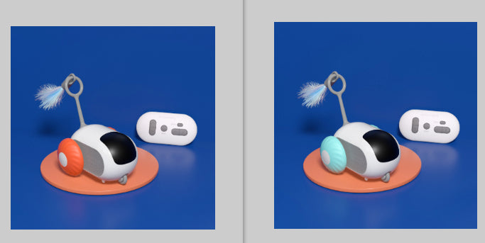 Remote Control Interactive Cat Car Toy USB Charging Chasing Automatic Self-movin