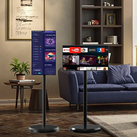 Hot Sale Smart LCD Display Screen Rechargeable 21.5 Inch Portable TV Touch Screen Android TV LED Smart TV Inteligentes Tablet