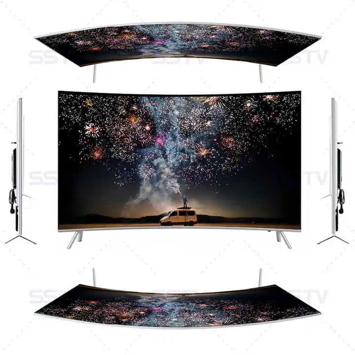 Hot Selling Television Set 55 Inch Full Screen UHD 4K LED Tv 65 Inch Curved Smart Tv
