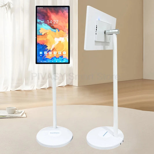 21.5 23.8 Inch Smart TV 10-Point Touch Screen Monitor Mobile Stand Battery Android12 for Fitness Home Office Wireless Casting