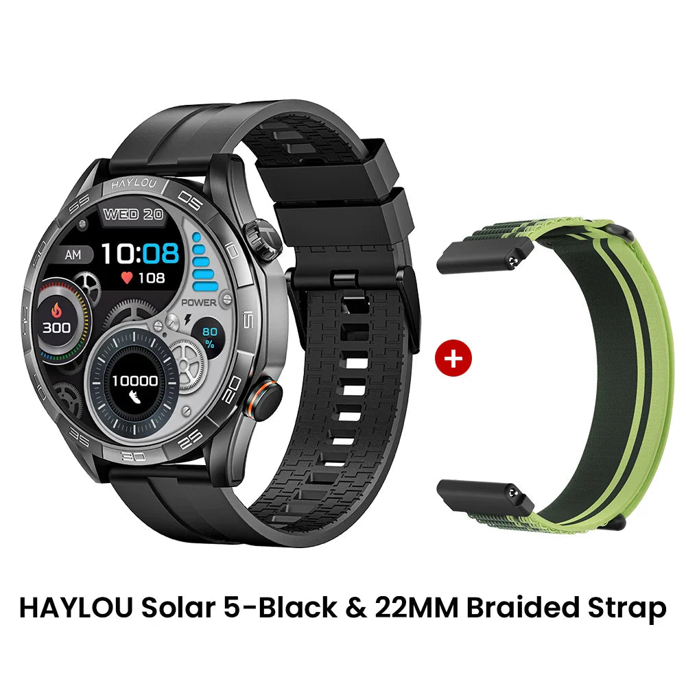 HAYLOU Solar 5 AMOLED Smartwatch with Health Monitoring