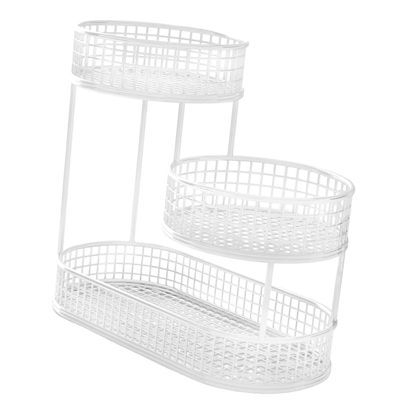 Metal Fruit Basket Vegetables Storage Rack Table Centerpiece Serving Tray
