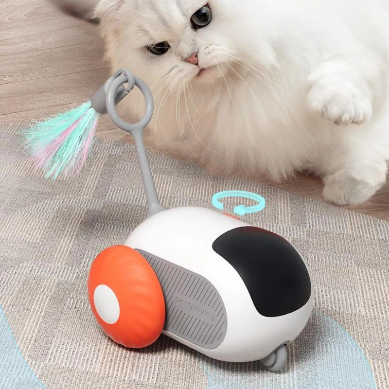 Remote Control Interactive Cat Car Toy USB Charging Chasing Automatic Self-movin