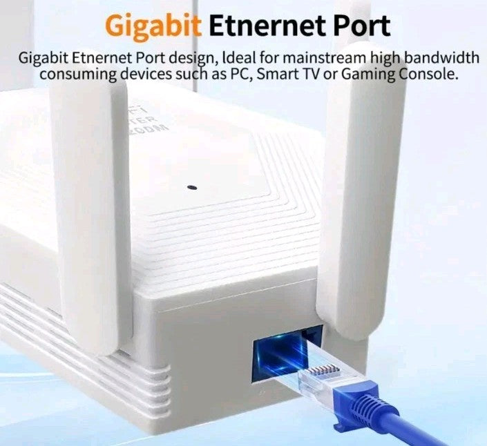 1200Mbps WIFI Extender Booster Repeater 2.4G/5G internet Gigabit Ethernet Port