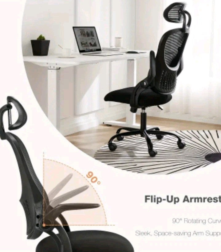 Ergonomic Office Desk Computer Chair High Back Comfy Swivel Home Game Mesh Chair