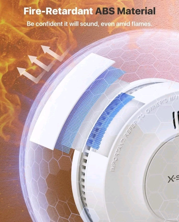 X-Sense 10-Year Lithium Battery Smoke Alarm Model SD2JOAX. New
