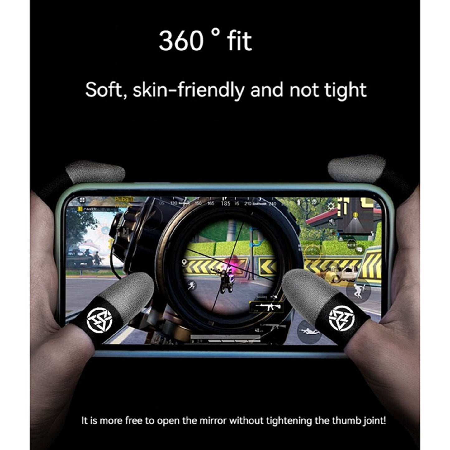 Game Finger Sleeves Anti-sweat Cover Thumbs Gloves for Smart Touch Screen Phones