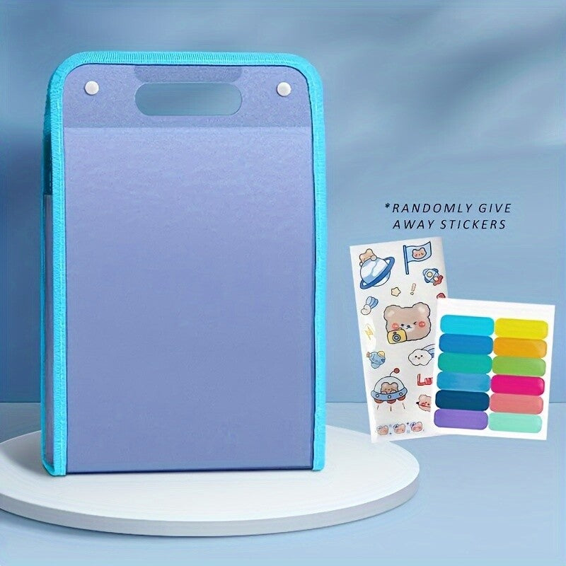 A4 Folder Vertical File Manager Handle Extended Waterproof Portable13 Pocket