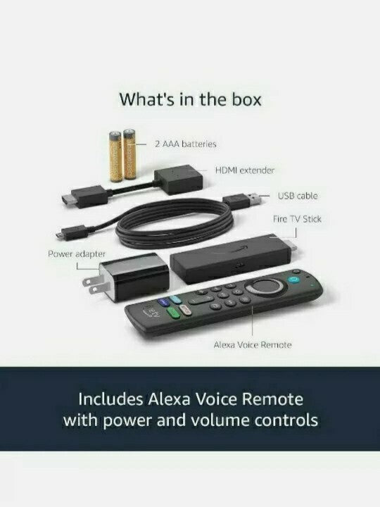 Amazon Fire TV Stick 3rd Gen with Alexa includes TV controls 2021 release