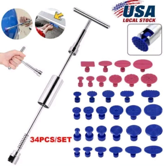 Car Body Slide Hammer Paintless Dent Repair Tool Puller Lifter Hail Removal Tool
