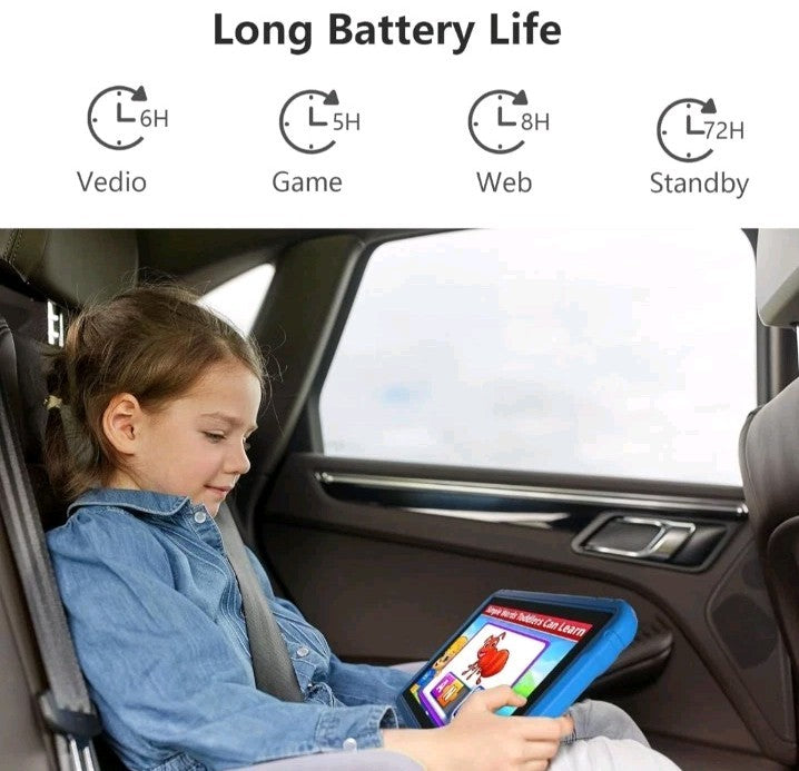 JREN Kids Tablet|10 Inch Tablet for Kids Android 13|Octa-core|64GB| 8000mAh|WiFi