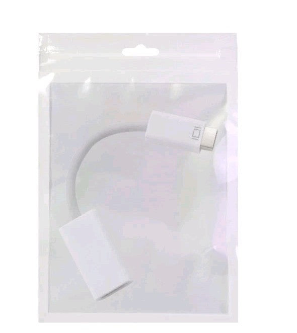 Mini DVI Male to HDMI Female Video Adapter Cable Converter Mac MacBook Monitor