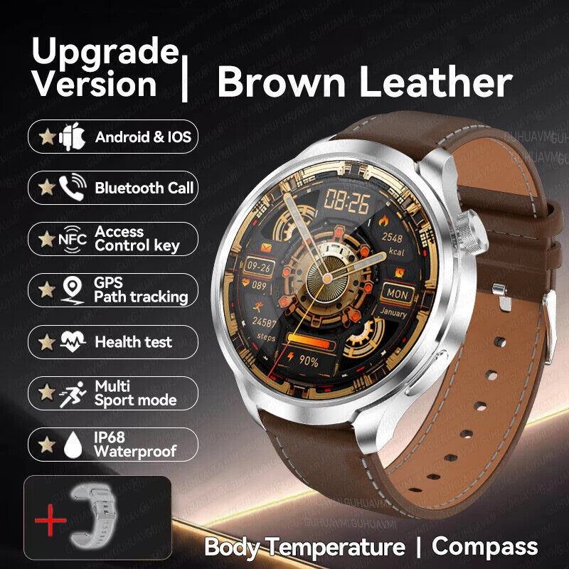 New HUAWEI GPS Sports smartwatch 1.85 AMOLED Screen Bluetooth Call SmartWatchs.