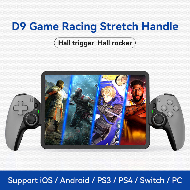 D9 Phone Stretching Game Controller PC For Switch/PS3/PS4 Dual Hall Controller