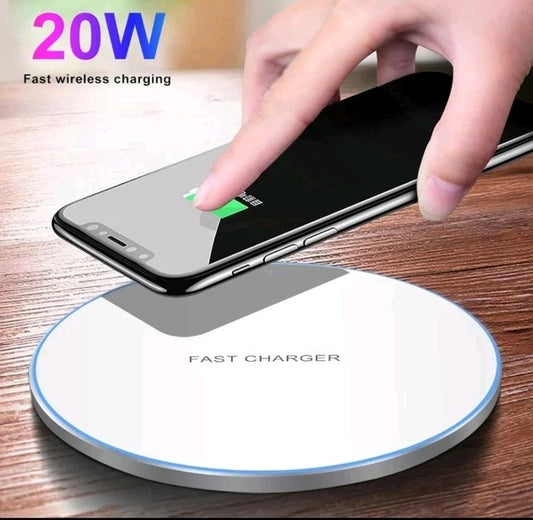 Fast Wireless Charger Charging Pad For lPhone 11 12 13 14 15 Samsung White