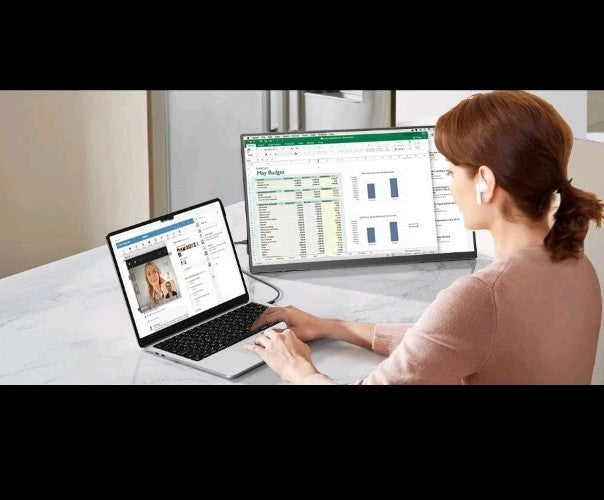 Used UPERFECT 23.8" Portable Monitor 100Hz Larger Screen 1080P FHD For Computer