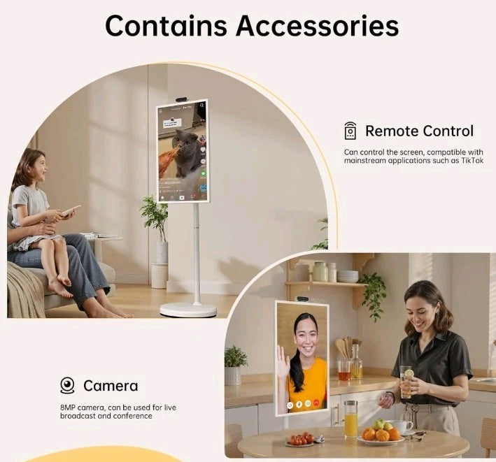 32 Inch Portable TV with Touch Screen | 8G RAM + 128G Storage