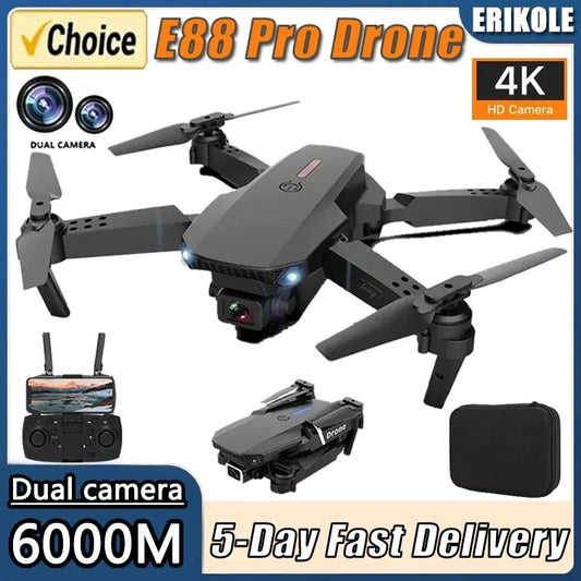 E88 Pro Drone 4k HD DualCam/w Carrying Case