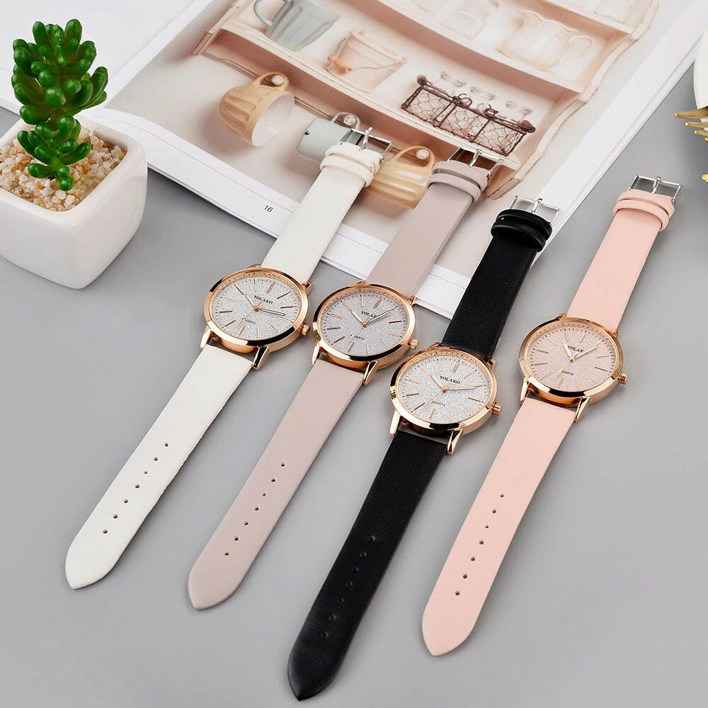 starry sky watch women lady watch for woman Casual Quartz Leather Band Analog wo