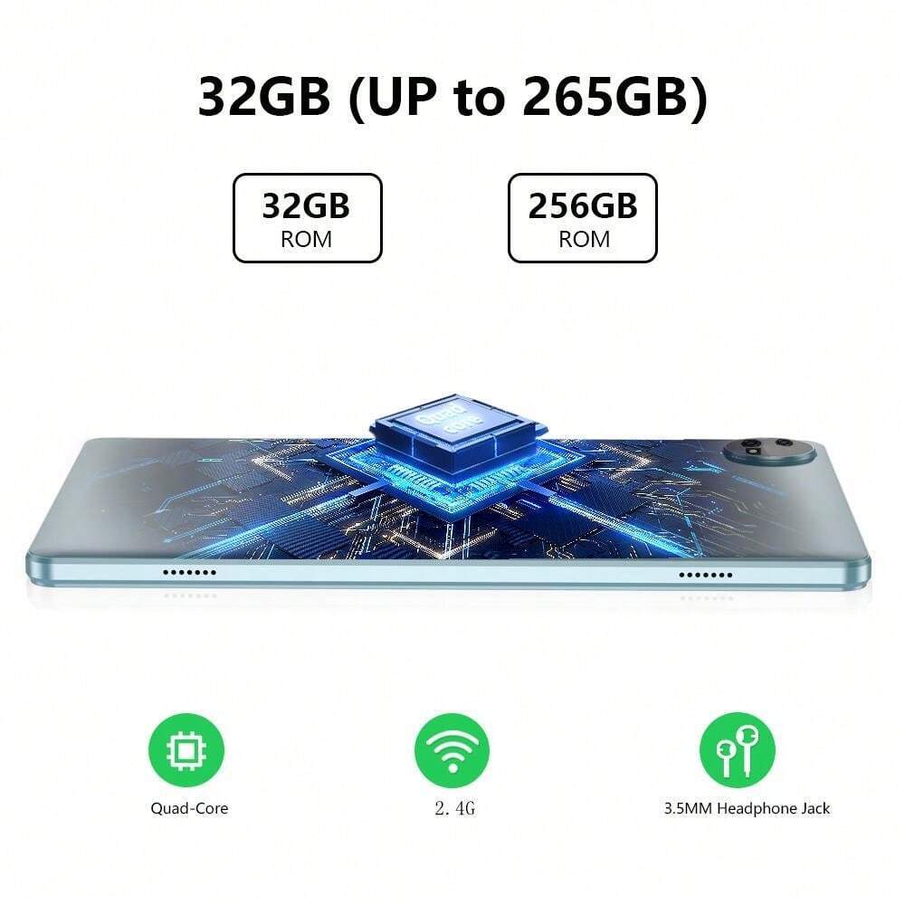 10" Android 13 Tablet, 6GB RAM, 64GB ROM, Dual Camera, GPS, 6000mAh, WiFi