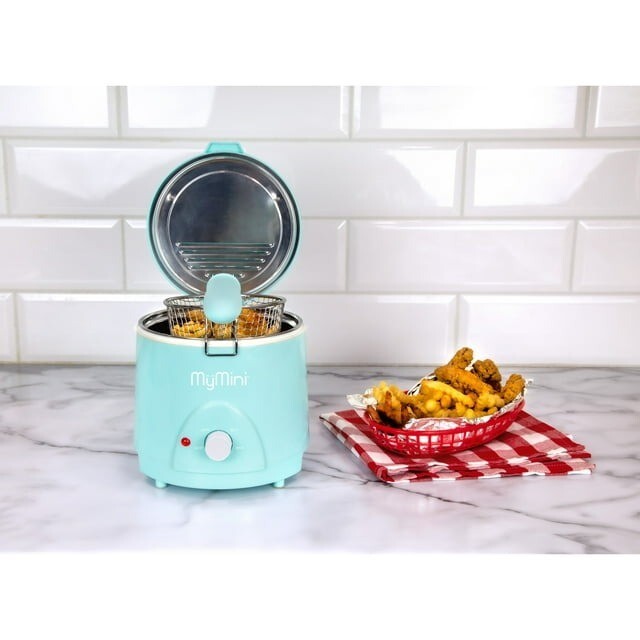 MyMini New 1.5-Quart Deep Fryer, Blue ( NOT SHIP TO CA, CO)