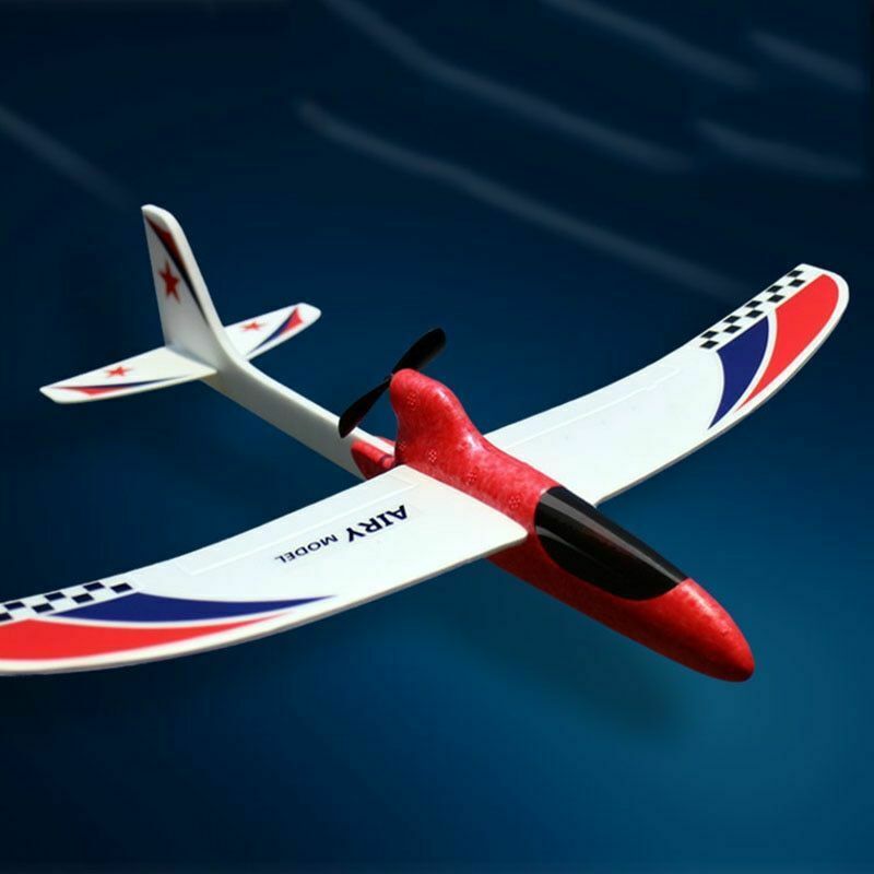 RC Glider Hand Throwing Airplanes Electric Capacitor Educational Toy For Kids