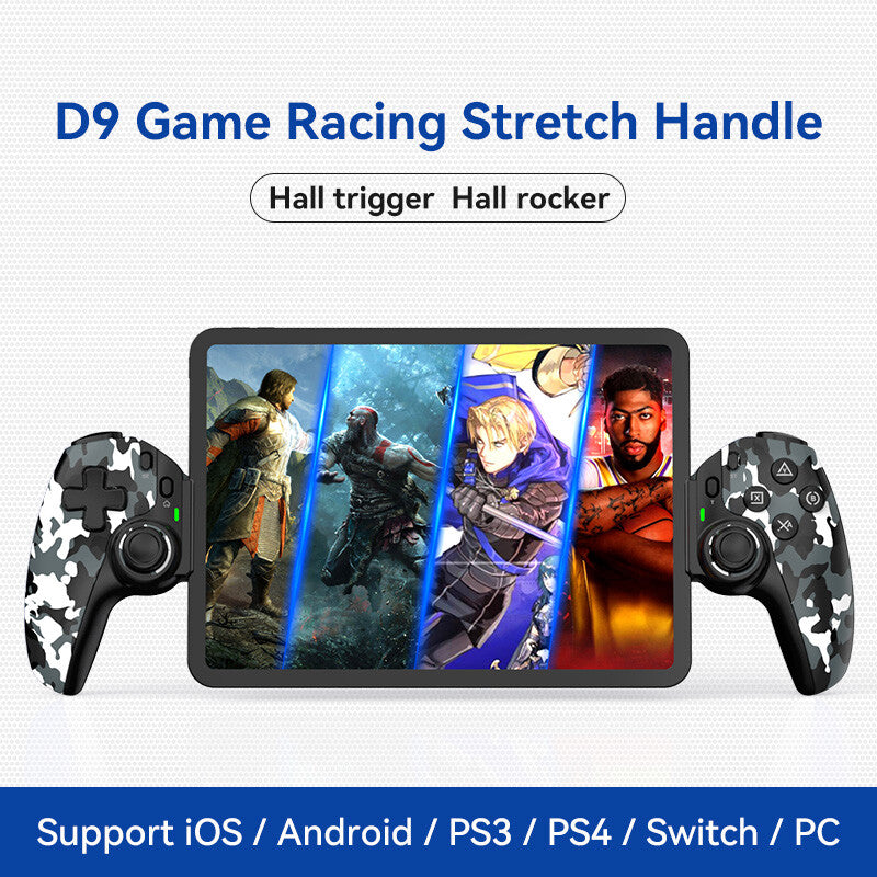 D9 Phone Stretching Game Controller PC For Switch/PS3/PS4 Dual Hall Controller