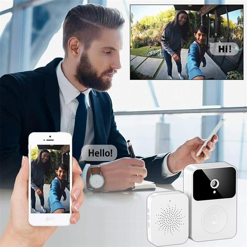 Smart Wireless WiFi Video Doorbell Intercom Video HD Camera Door Bell Security