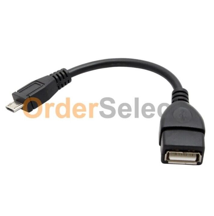 Micro USB B Male to A Female OTG Adapter Converter Cable For Android Samsung