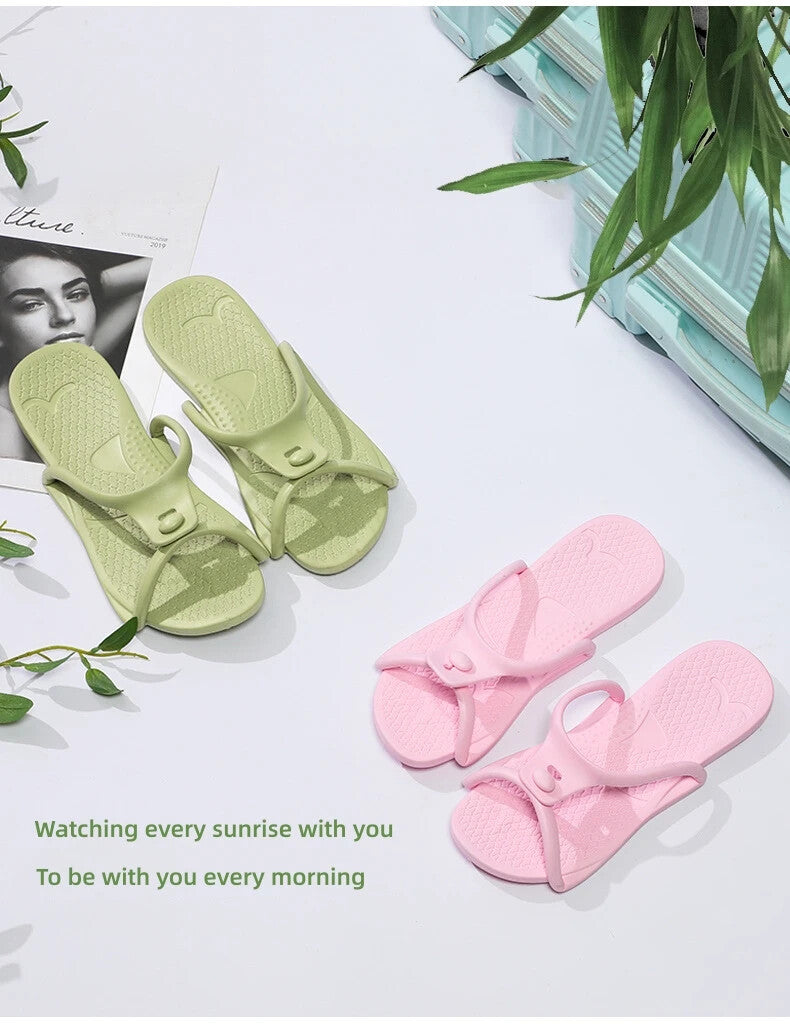 Folding Slippers Trip Travel Portable Slides Light Homestay Bathing Beach Shoes
