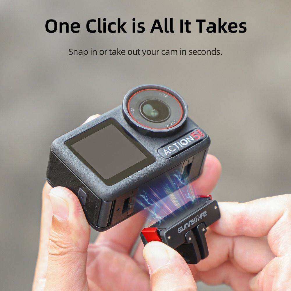 Magnetic Magnetic Mount Adapter for OSMO Action 5 Pro/4/3/2 Action Camera