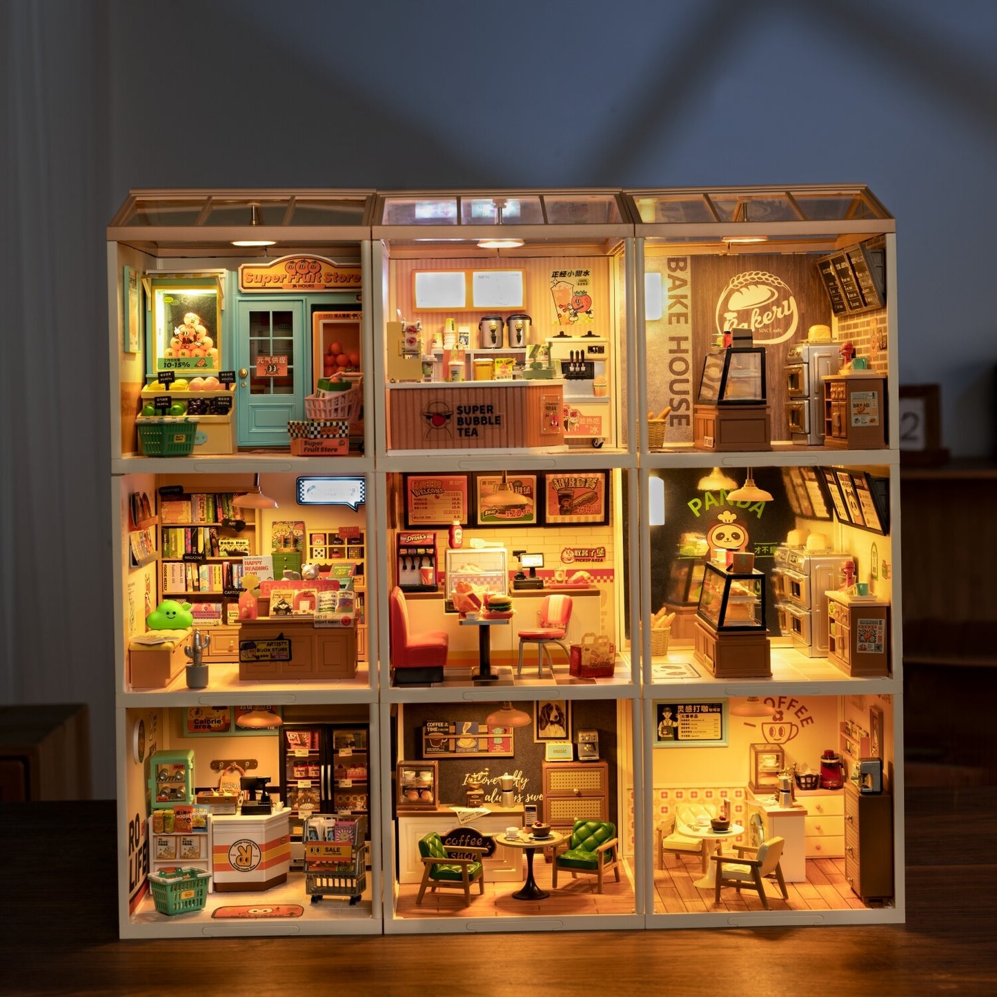 Rolife 1:24 Miniature Dollhouse Super Creator Plastic Building Teens Xmas Gift