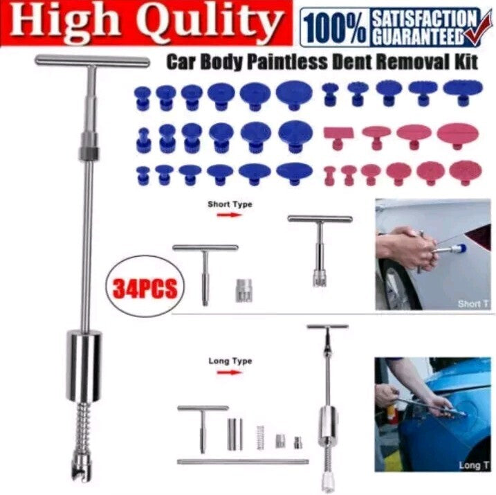 Car Body Slide Hammer Paintless Dent Repair Tool Puller Lifter Hail Removal Tool