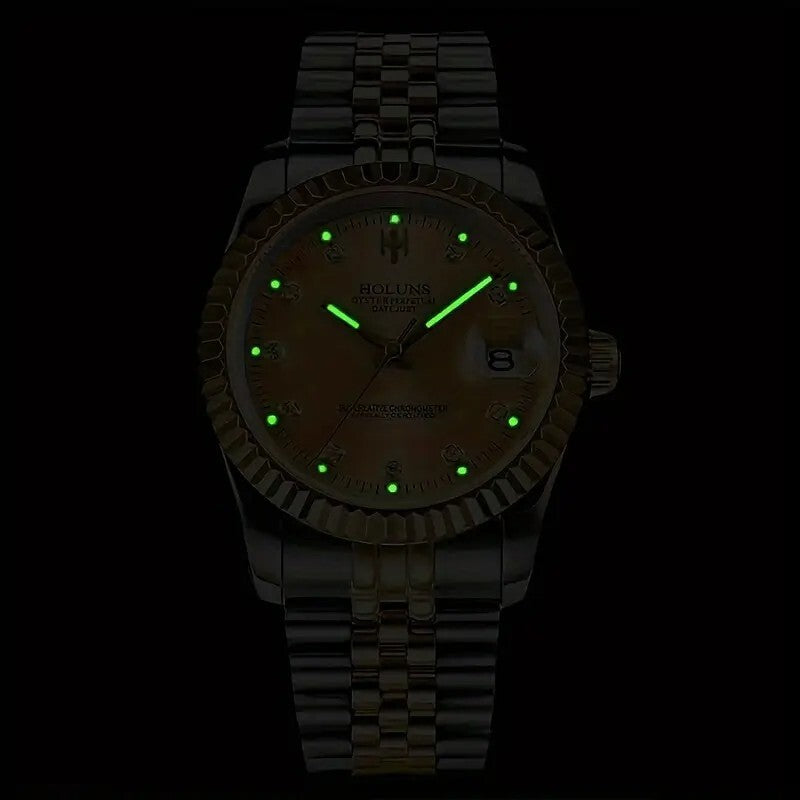 HOLUNS Watch Waterproof AUTOMATIC MECHANICAL BLACK & GOLD