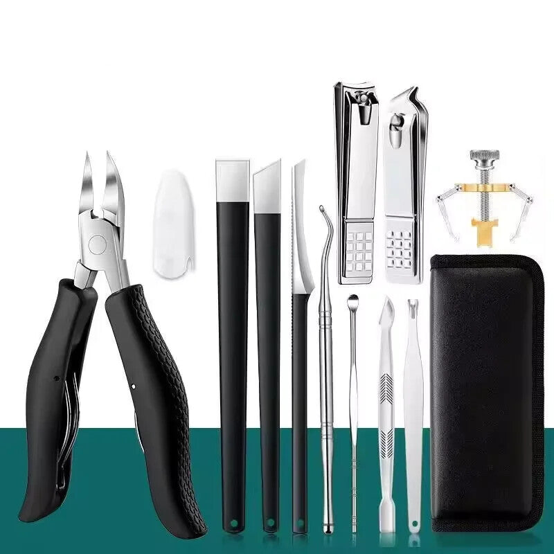 14Pcs Toenail Clippers for Thick Ingrown Toe Nails Heavy Duty Nail Clippers Kit
