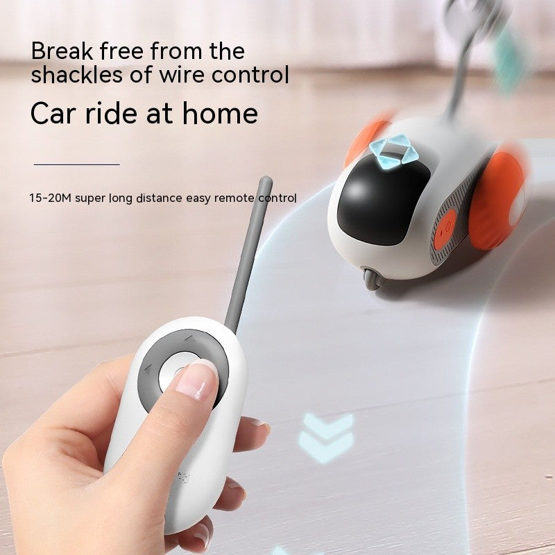 Remote Control Interactive Cat Car Toy USB Charging Chasing Automatic Self-movin