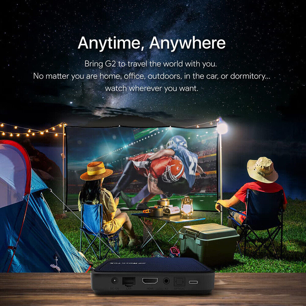 RockTek G2 4K TV Box Android 12 ATV Stream S905X4-K Media Player DTS Dolby Audio