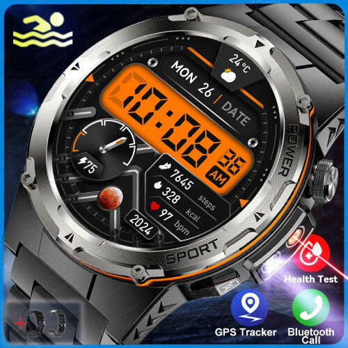 Smartwatch IP68 Outdoor Sport Watch Fitness Tracker Health Monitor BT Call