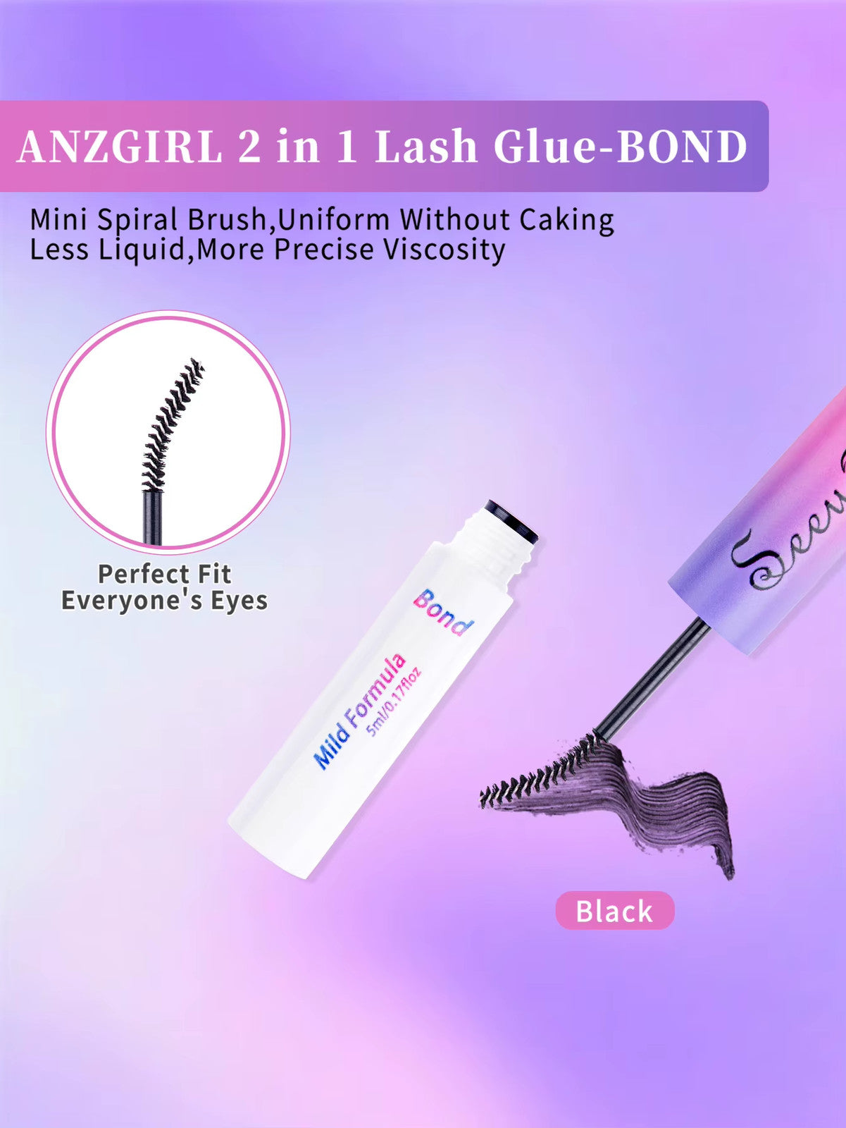 Eyelash Glue and Seal for Eyelash Clusters Strong Fixed Eyelash Glue Lasting Eye