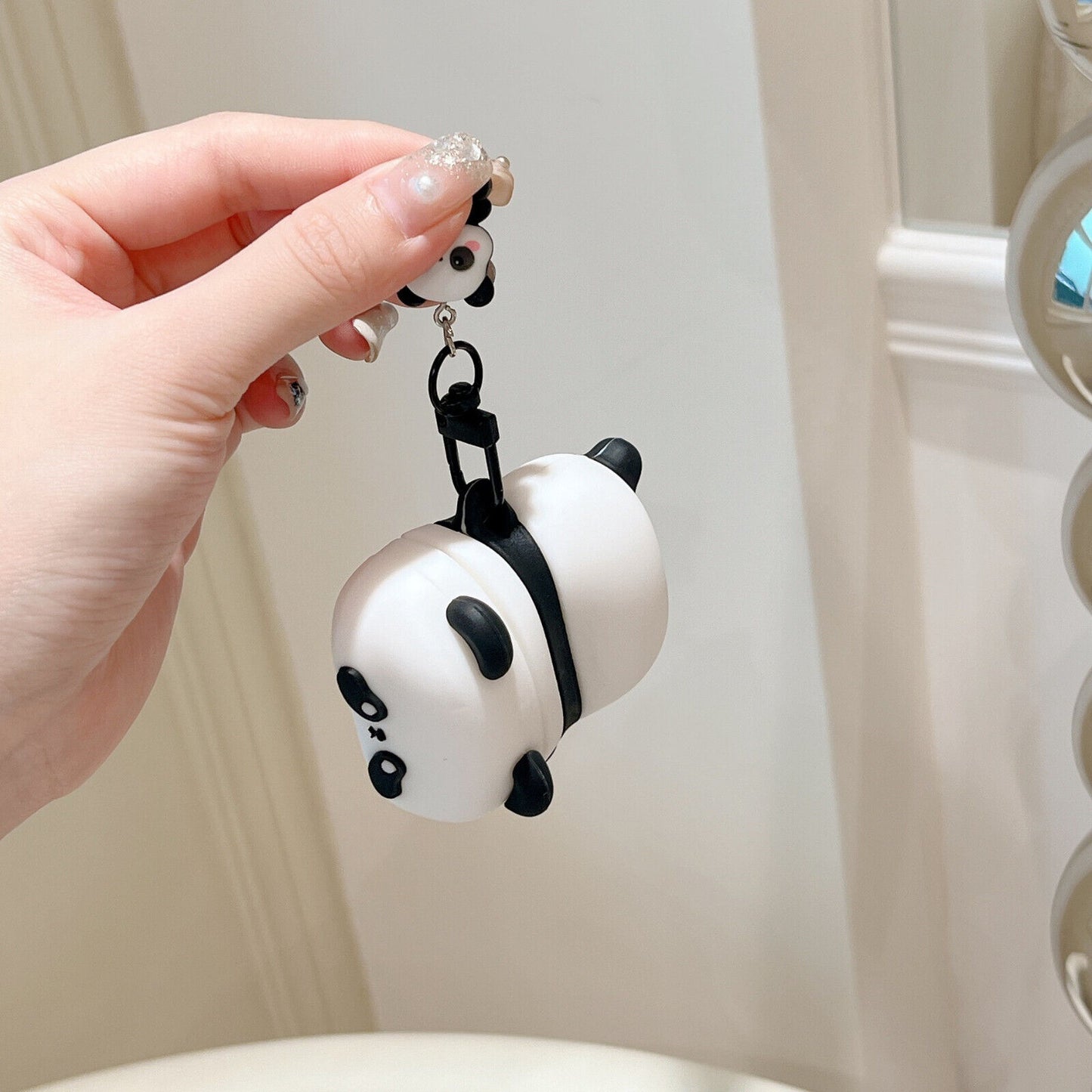 Panda Airpods Case For Apple Airpods 1 2Pro 3 4 Silicone Cute Cover with Charms