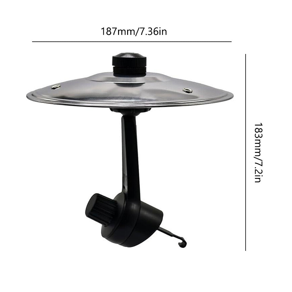 Air Vent Cymbals with Suction Cup and Hook Wear Resist Car Percussion Instrument