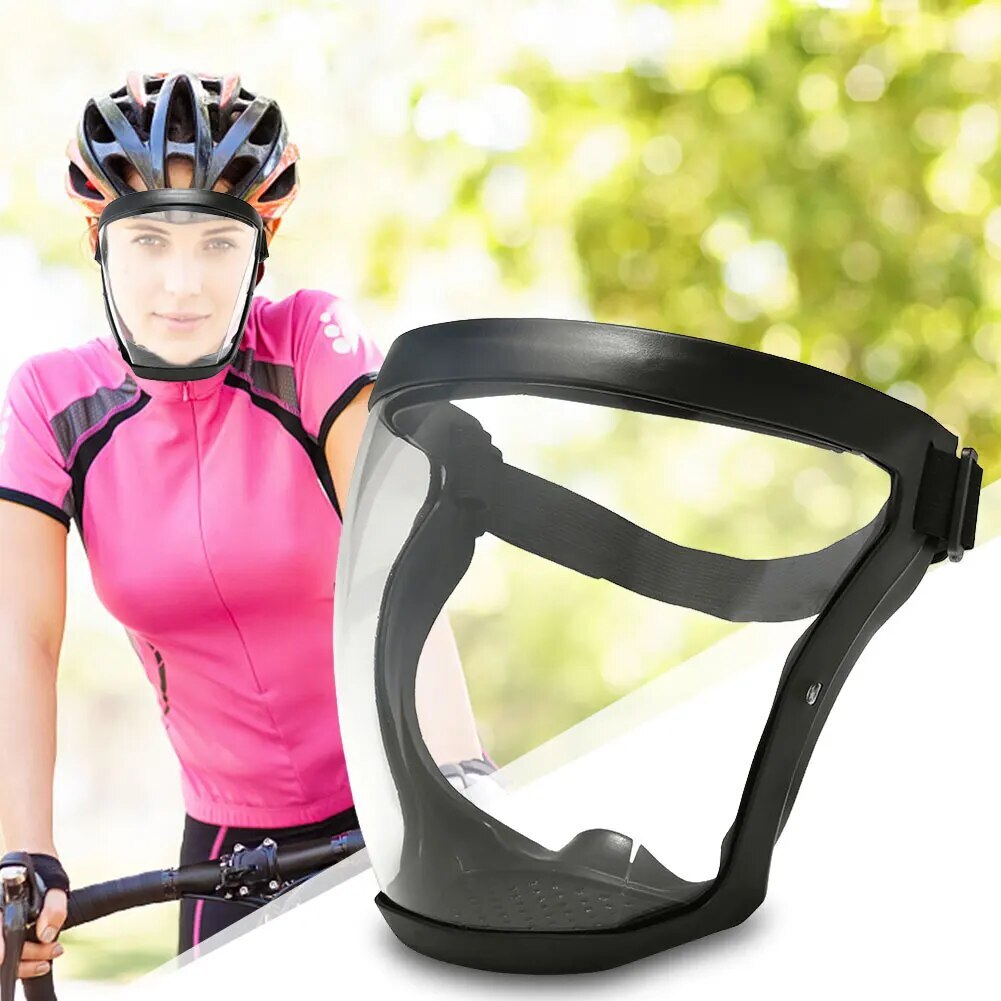 Anti-fog Shield Safety Full Face Super Protective Head Cover Transparent Mask