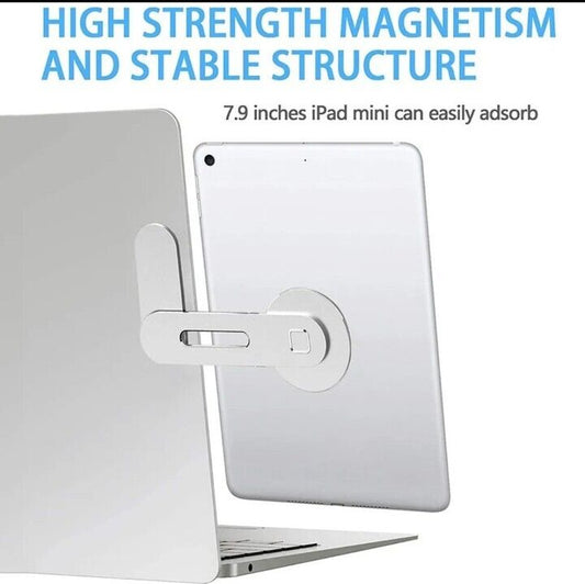 Laptop Side Mount Clip Phone Holder Magnetic Adjustable Bracket Laptop Expansion
