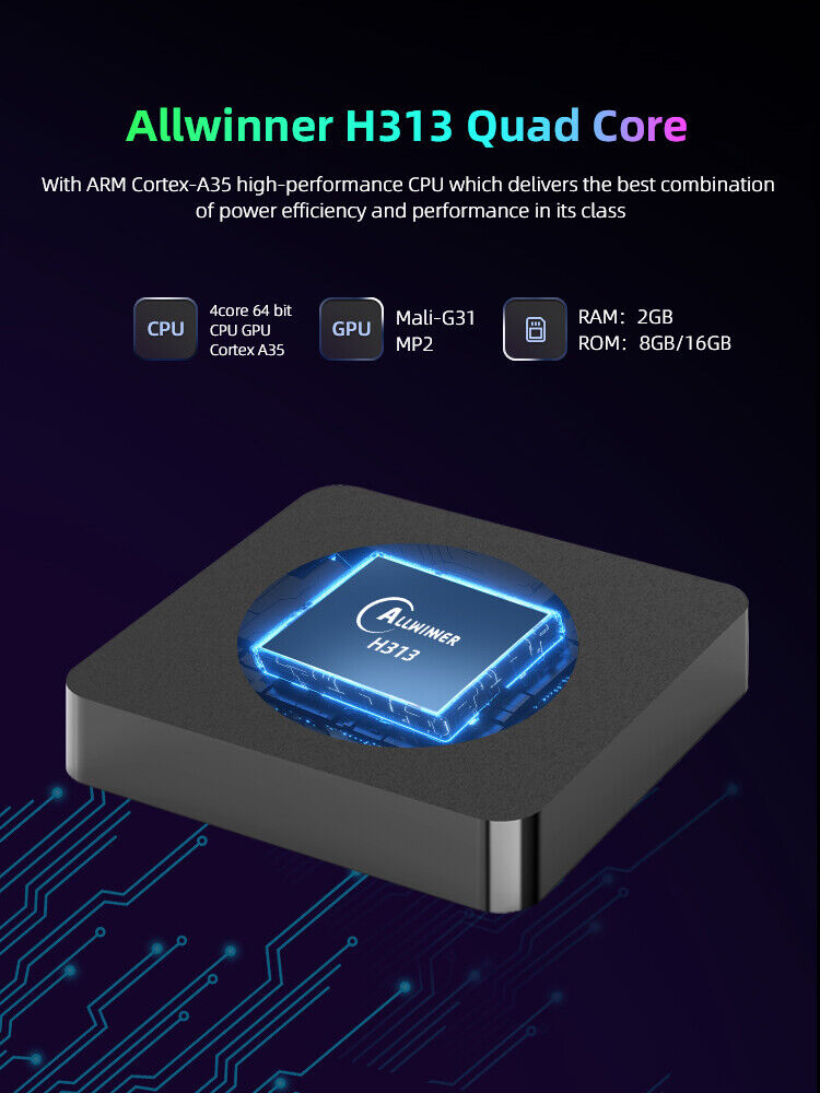 Smart TV Box Allwinner H313 2GB16GB