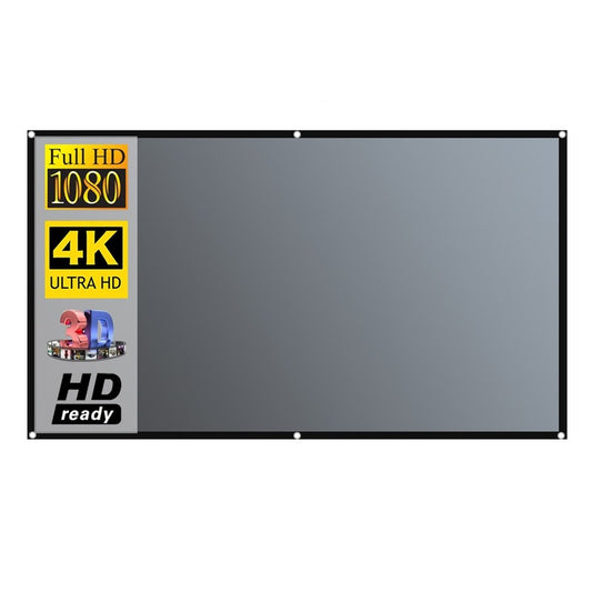 4:3 16:9 Anti Light 3D High Brightness Projector Screen Metal Screen with Hooks